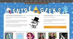 Desktop Screenshot of entre-geeks.com
