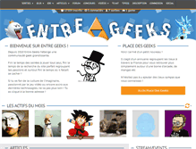 Tablet Screenshot of entre-geeks.com